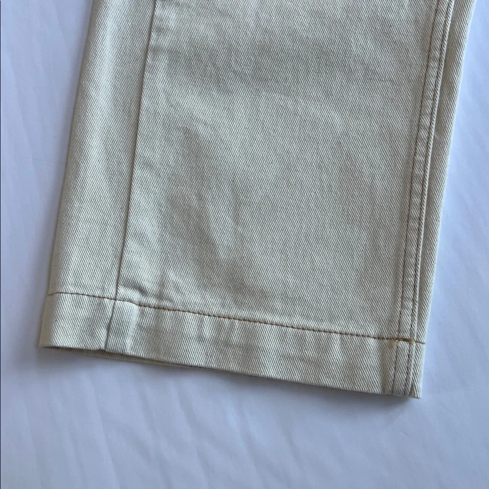 BDG Urban Outfitters Bandana Patchwork Jeans wide leg White Red Blue size 24 - Picture 6 of 12
